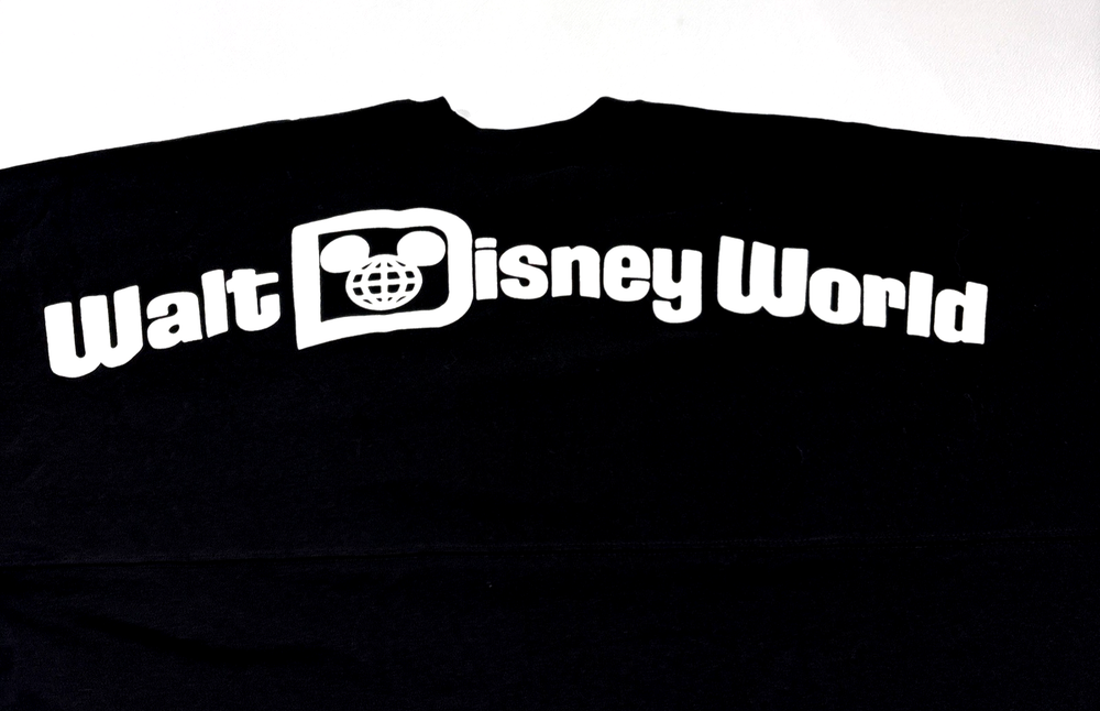 Walt Disney World Mens 2XL Black Spirit Jersey Est 1971 Tee Long Sleeve NWT Puff