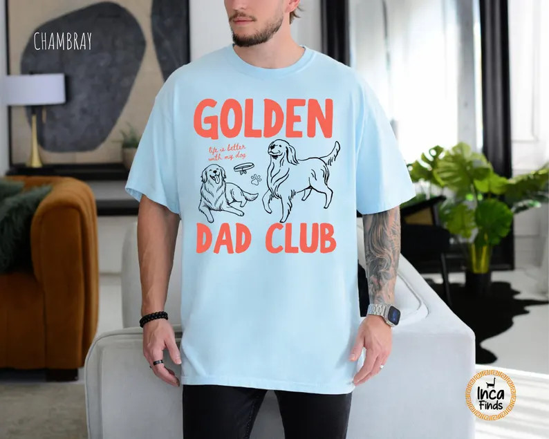 Golden Retriever Dad Comfort Tee