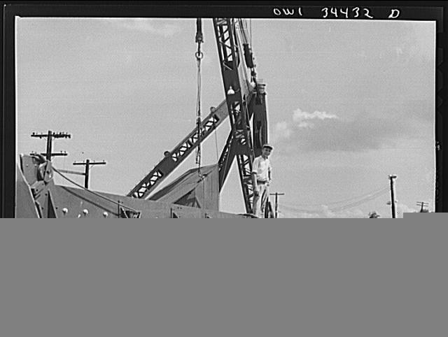 New Orleans Louisiana 1940s Higgins Shipyards Tank Lighter Under Construction
