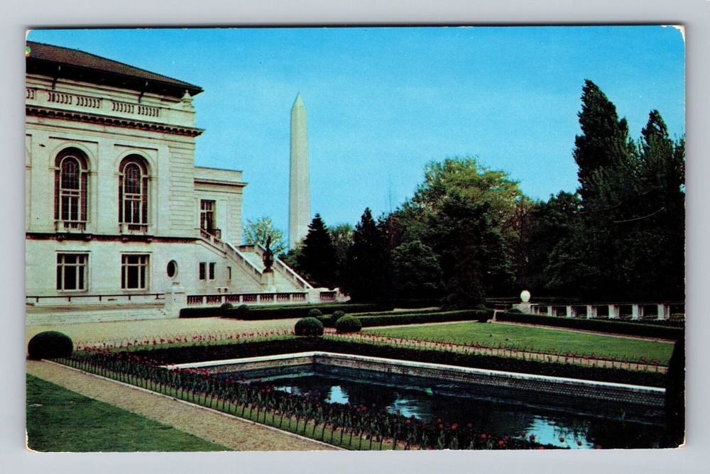 Washington DC Pan American Union Building Aztec Gardens Vintage Postcard