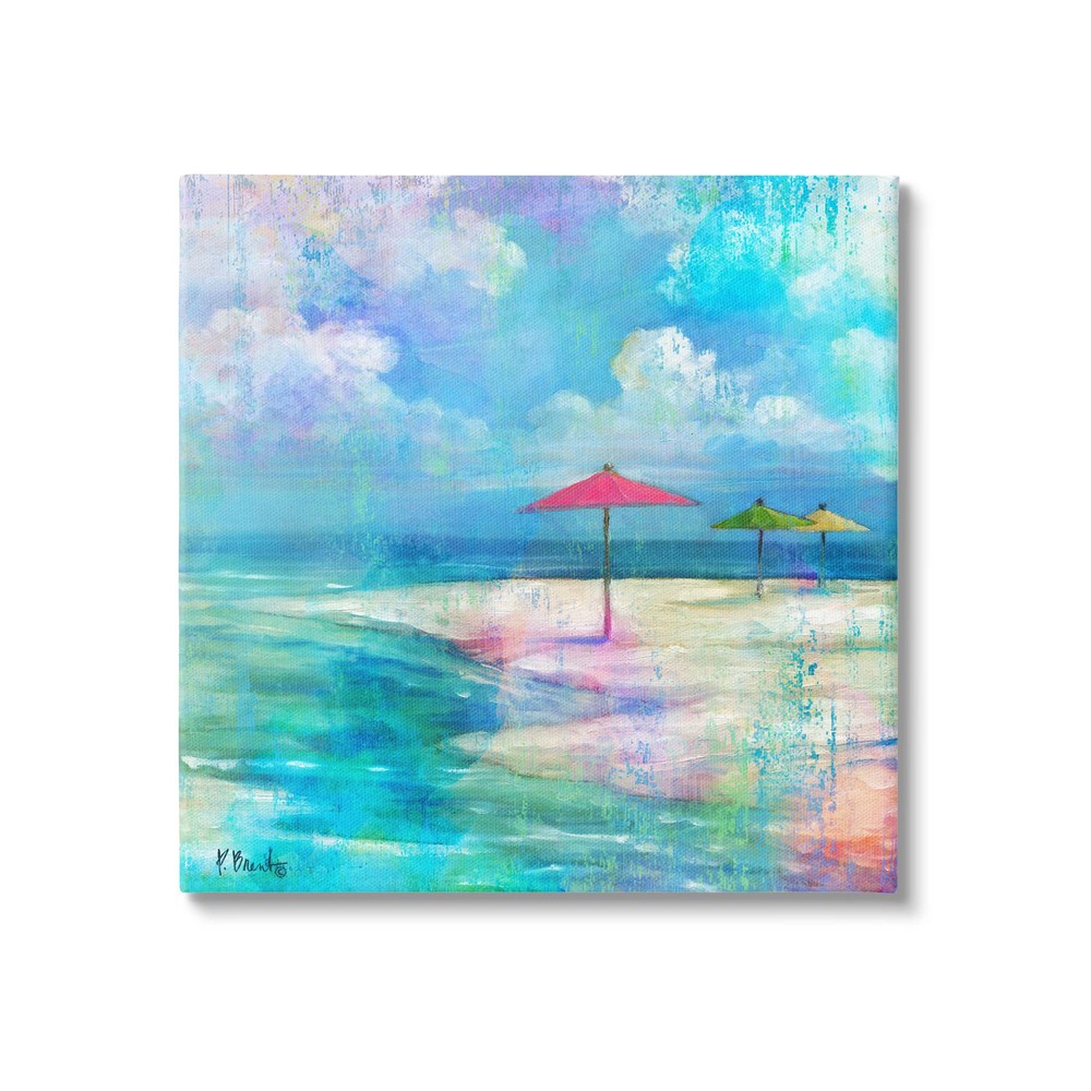 Beach Watercolor Canvas Wall Art by Paul Brent  