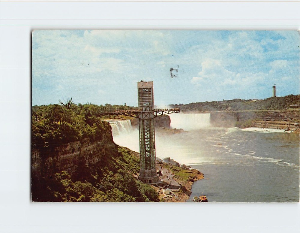 Postcard General View of Niagara Falls Showing Observation Tower
