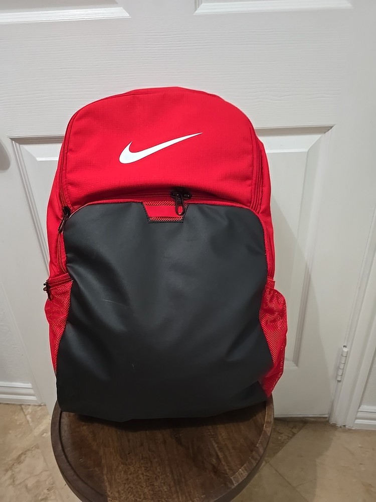 Nike Brasilia XL 9.5 Backpack Black Red New With Tags