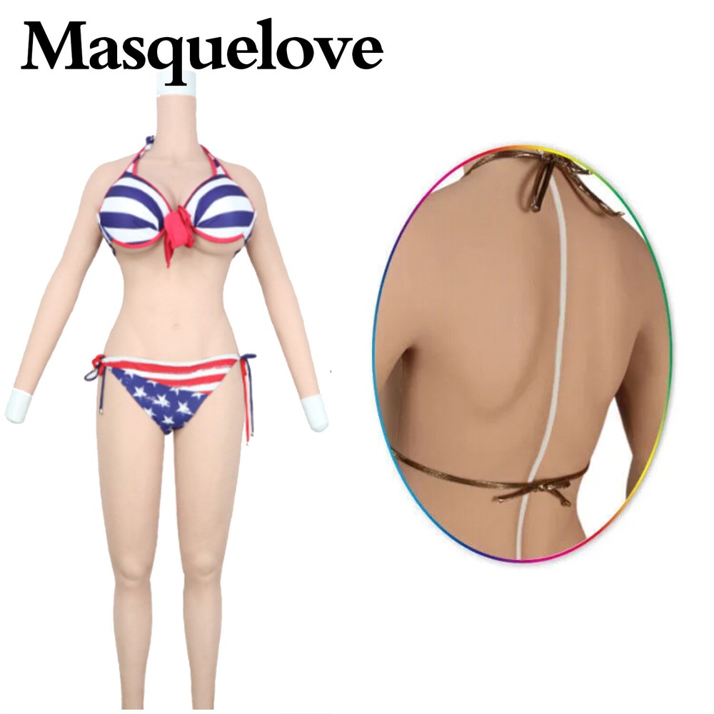 Silicone Breast Forms Body Suit Whole Body B-E Cup Crossdresser For Drag Queen