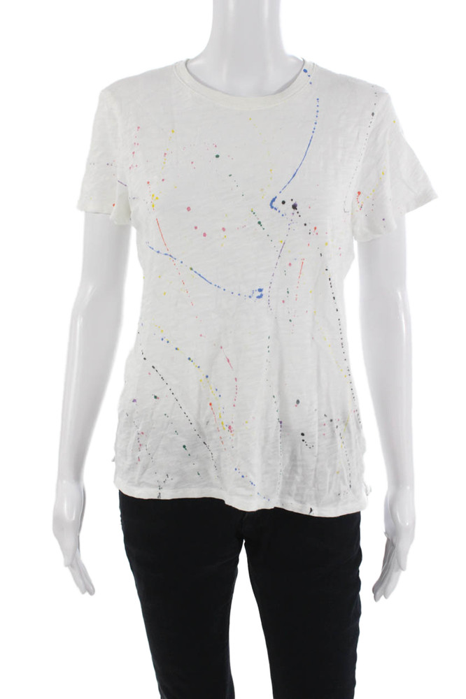ATM Women Basic White 100% Cotton Crew Neck Short Sleeve T-Shirt Art Size MFree Shipping in US $100+ Orders | $6.95 Orders Below