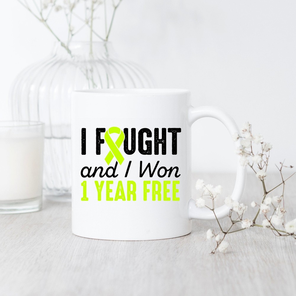 Lymphoma Cancer Survivor 1 Year Anniversary Free Mug