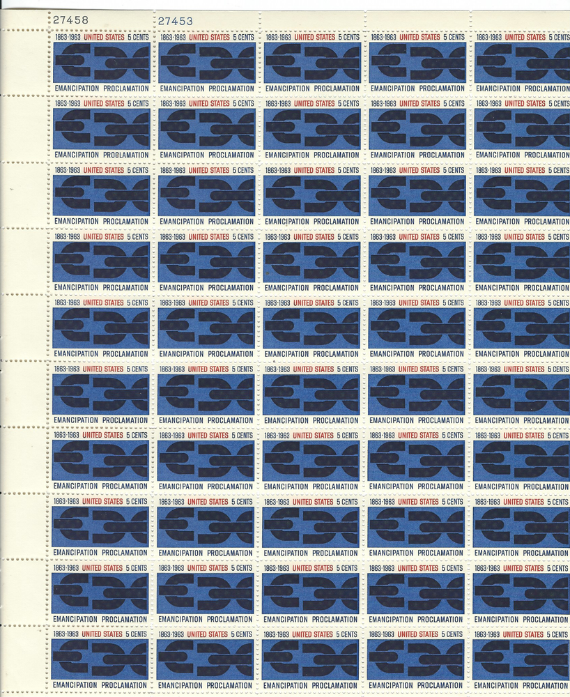 Scott  #1233...5 Cent...Emancipation Proclamation...Sheet of 50