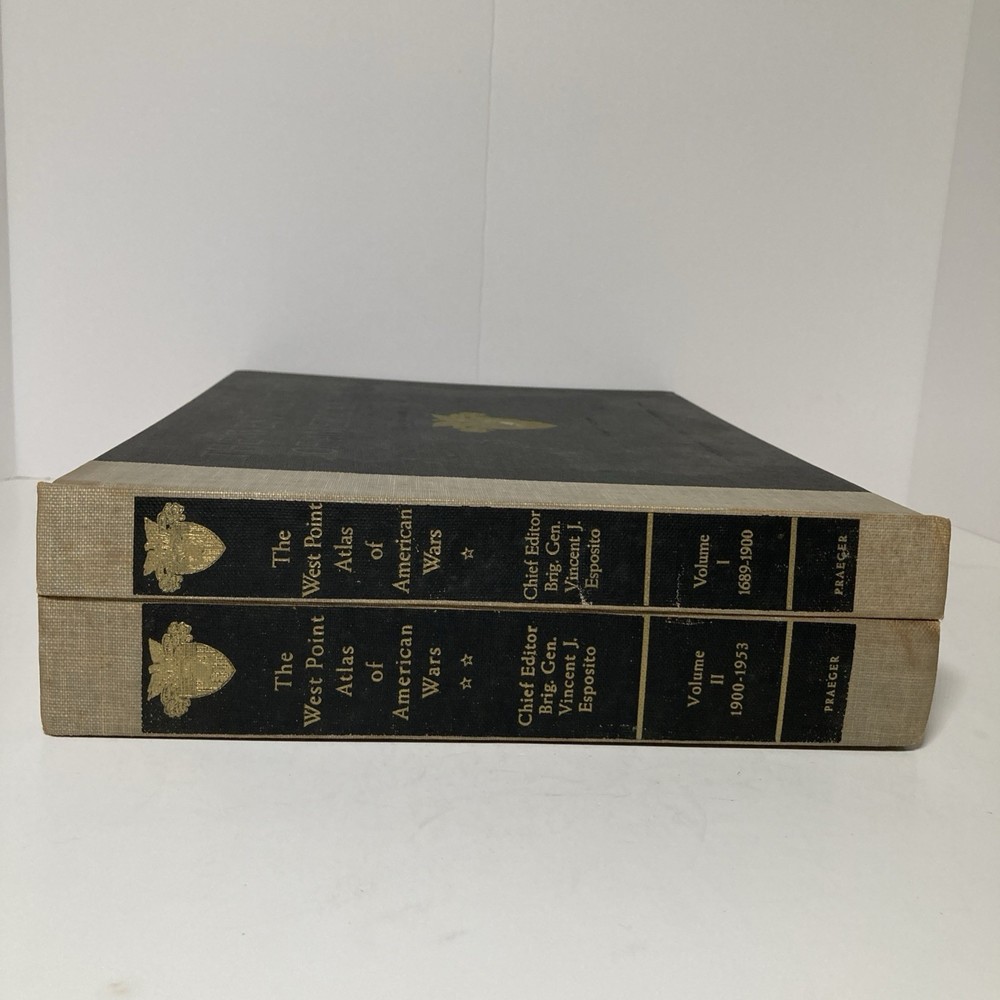 The West Point Atlas of American Wars Volume 1 & 2 Complete Set 2nd Edition 1960