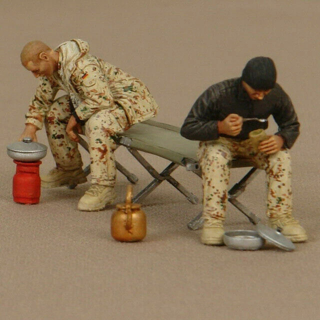 1/35 Resin Figure Model Kit Modern German Soldiers Unpainted Unassambled