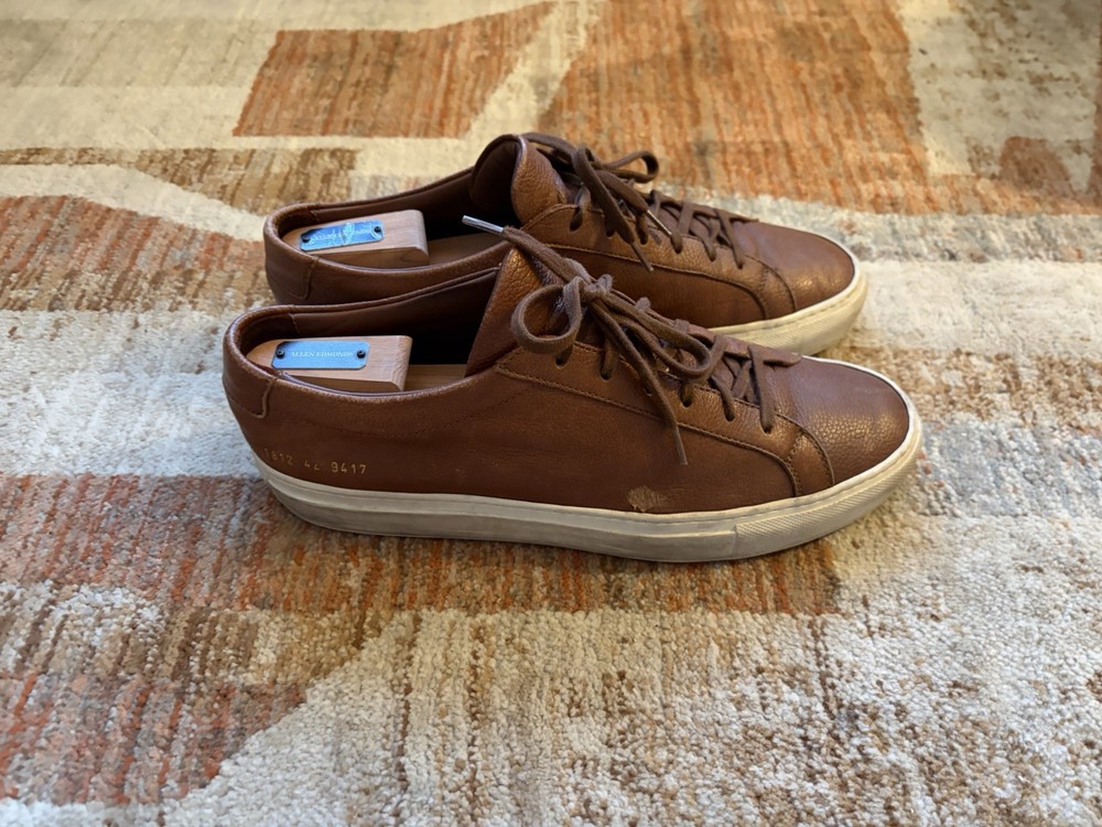Common Projects Achilles Low Brown Pebble Grain - 42EU-image