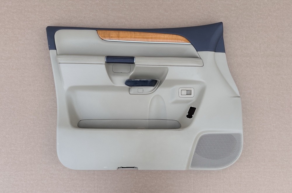 2008-2014 Nissan Armada Driver Left Door Panel Trim Tan Beige Woodgrain Wood OEM