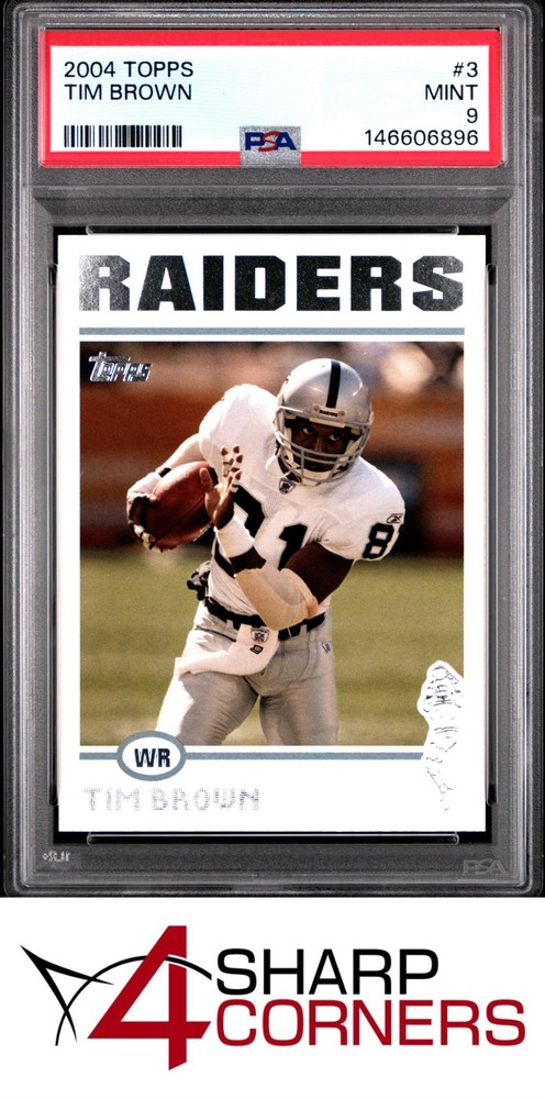 2004 Topps #3 Tim Brown Raiders Hof Pop 1 Psa 9Fulfilled by 4SC: eBay’s top consignment choice