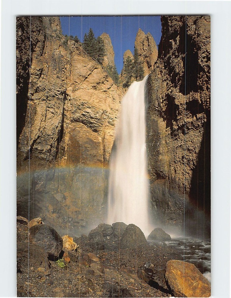 Postcard Tower Falls Yellowstone National Park Wyoming USA