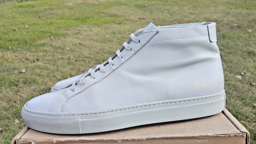 Common Projects Achilles high-top EU 43 US 10/10.5 Gray 1529 COA $425-image