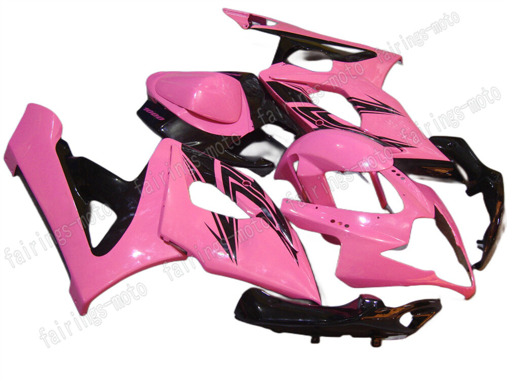 Fairing Kit Fit for 2005-2006 GSX-R 1000 ABS Injection Mold Bodywork Pink Black
