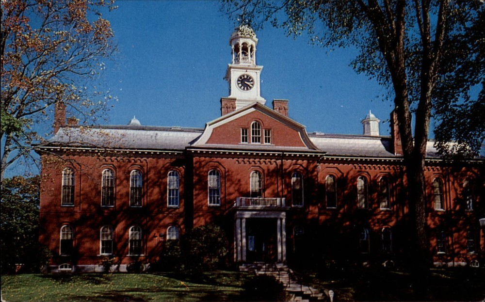 Court House Houlton Maine Aroostook County ~ 1950s-60s vintage postcard