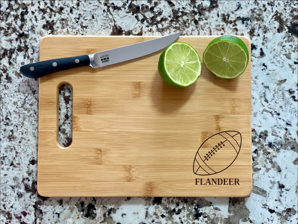 Football Cutting Board | Coach Charcuterie Board | Custom Serving Tray |