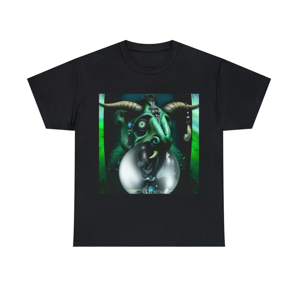 Dark Fantasy Art T Shirt Abstract Monster Metal Band Tee Tour Halloween Scary