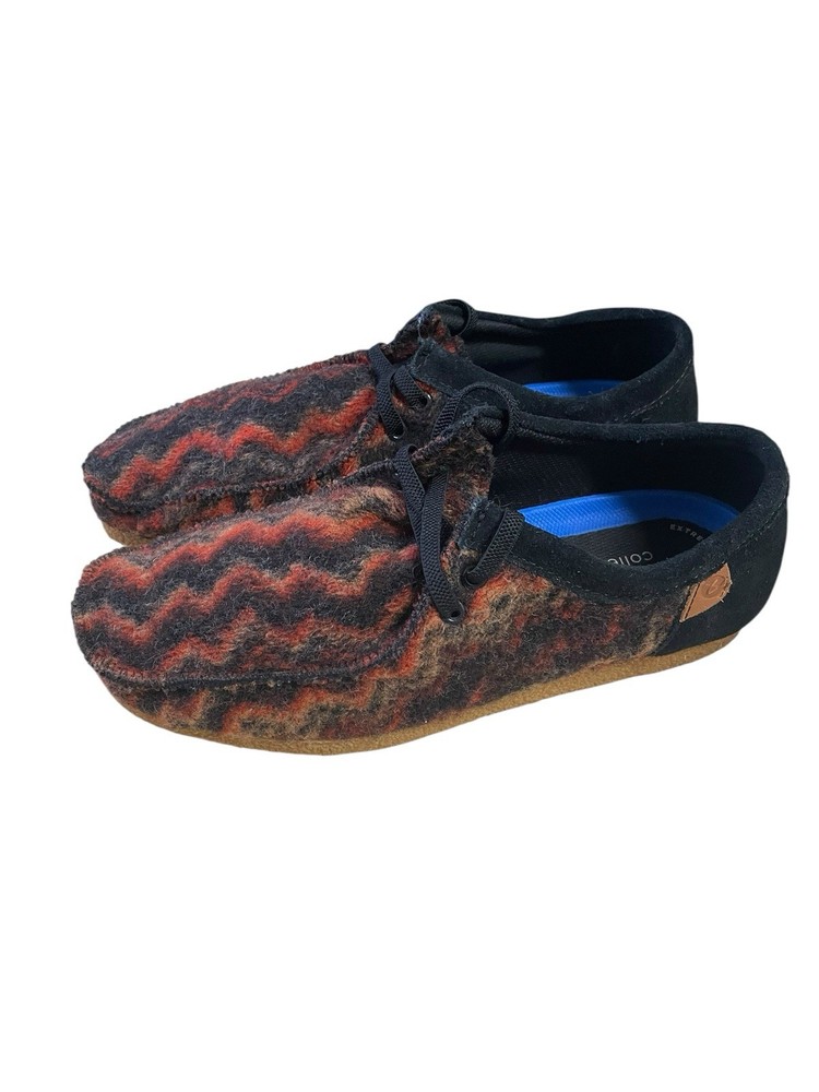 NWOB Clarks Shacre II Step Wallabee Moc Slip-On Loafer Wool Groovy Aztec Mens 10