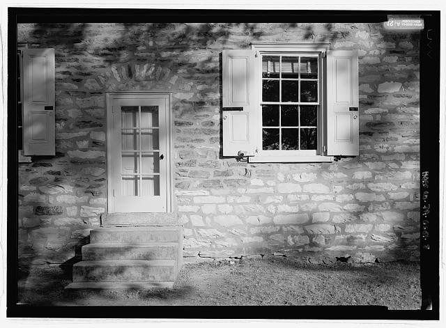 Photo:Plymouth Stone House Door Window West Elevation 1900s