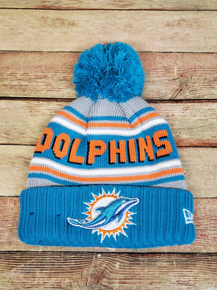 Gorro juvenil de los Miami Dolphins NFL New Era Pm Pom Hat