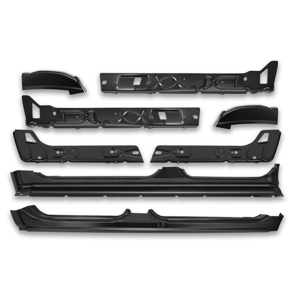 Fit 01-07 Silverado Sierra Crew Cab Inner / Outer Rocker Panel & Cab Cap Corner