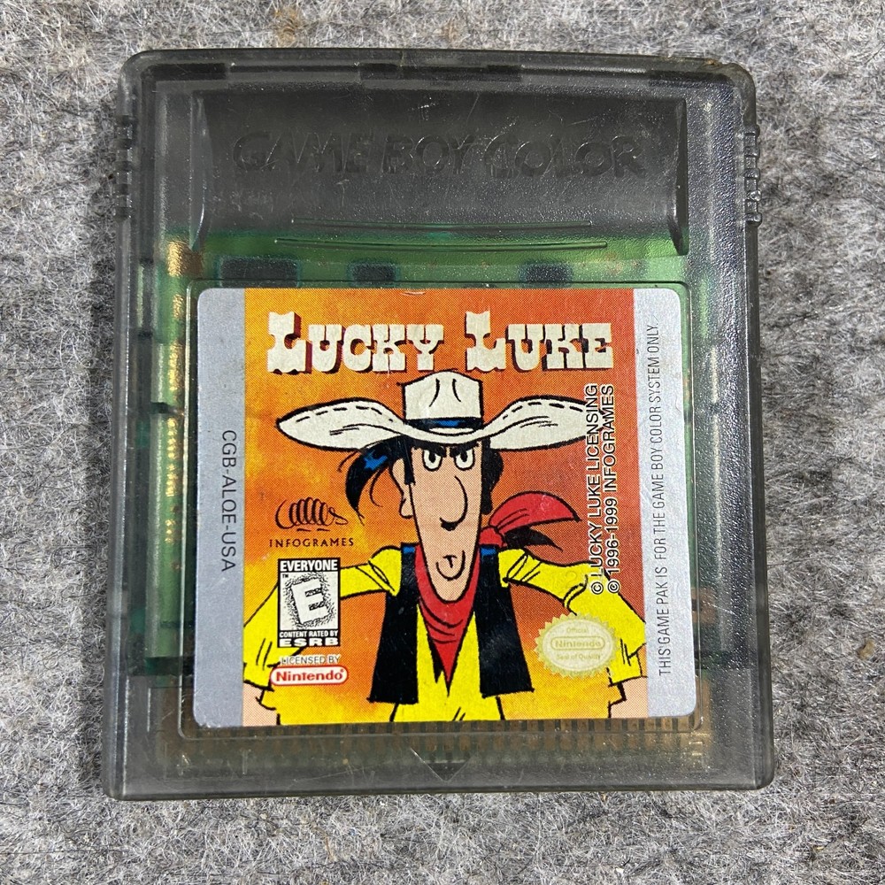 Nintendo Game Boy Color Lucky Luke Cartridge Only, Tested Working Authentic NICE