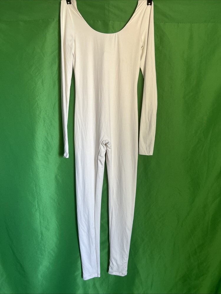 Forever 21 Women's Long Sleeve Jumpsuit In Vanilla Size Small