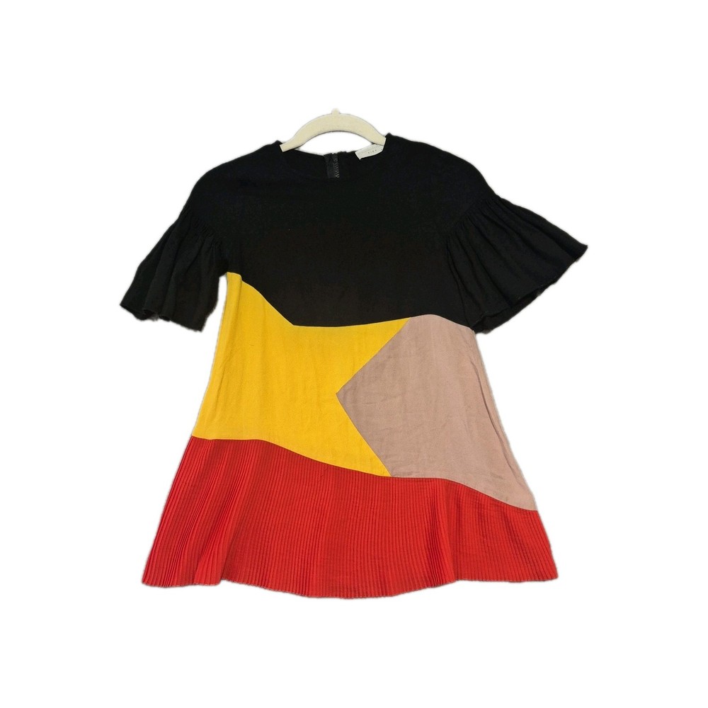 Stella McCartney Girl's Flare Sleeves Angeline Pleated Star Dress 8
