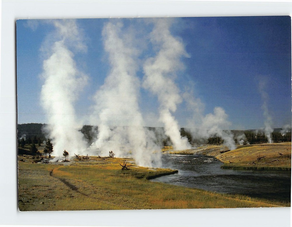 Postcard Biscuit Basin Yellowstone National Park Wyoming USA