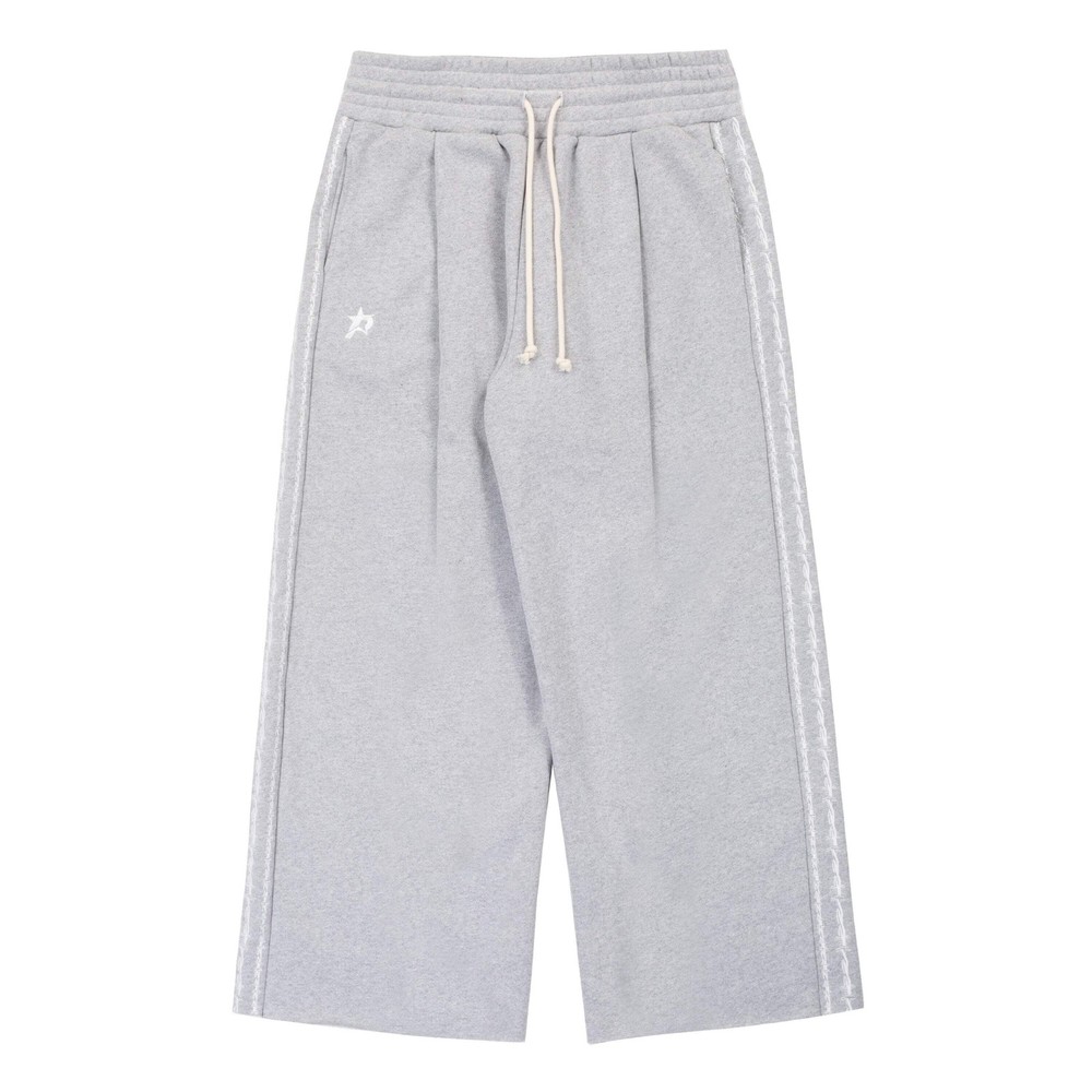 Wired Pleated Sweatpants in Heather Grey by Pieces