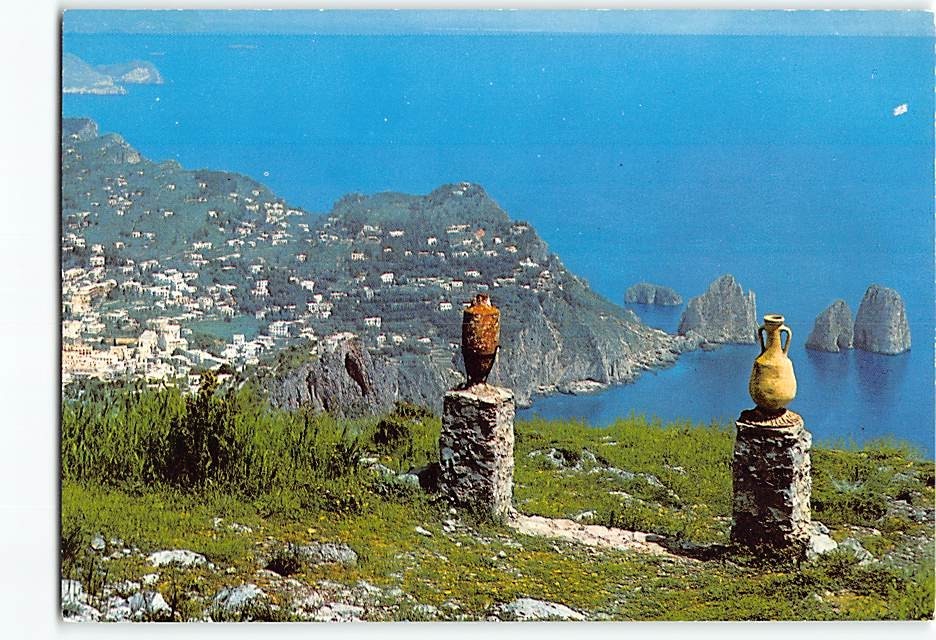 Postcard View from the Solaro Mount Anacapri Italy