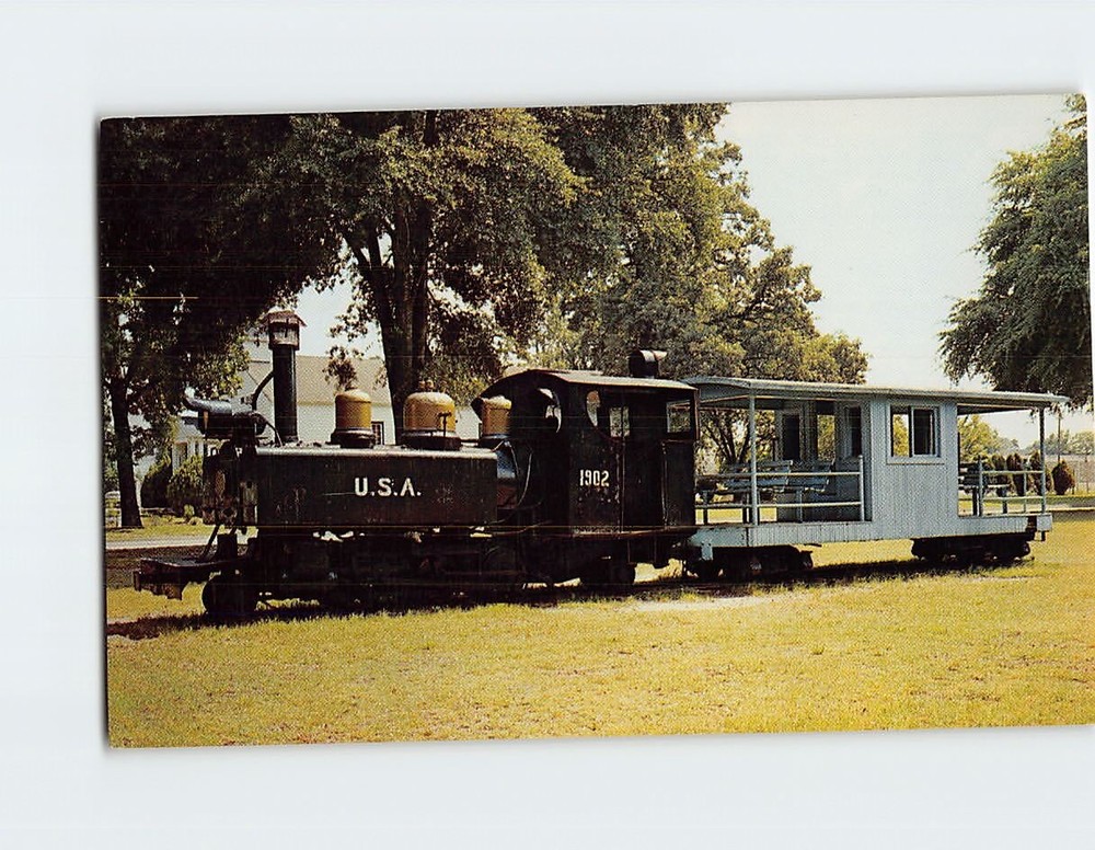 Postcard The Little Train Fort Benning Georgia USA