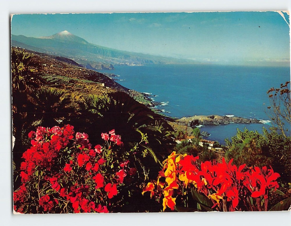 Postcard Northern Coast & Mount Teide Tenerife Spain