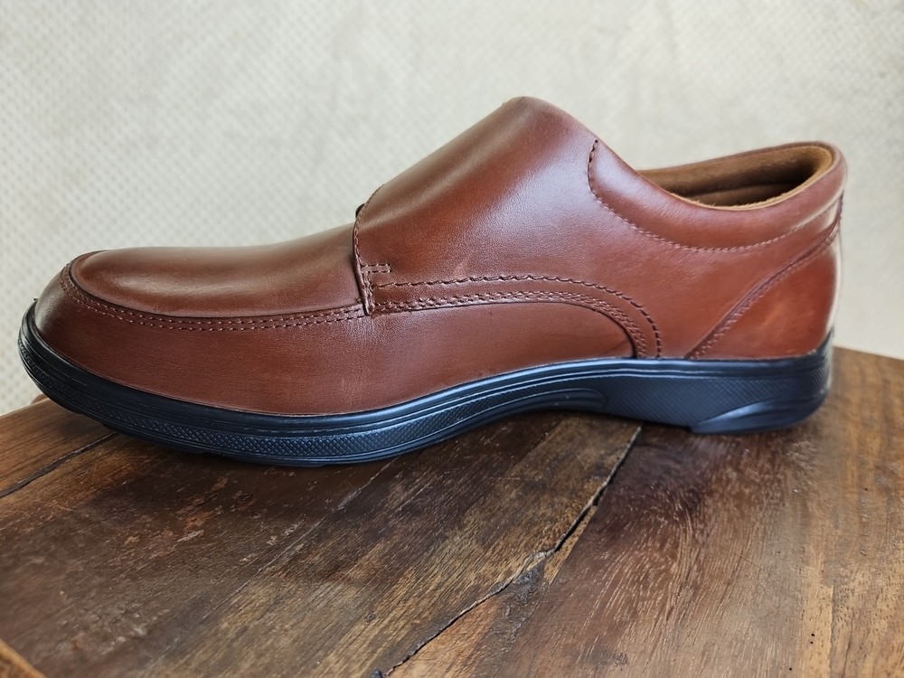 Anodyne No 28 Hook And Loop Closure Soft Leather Brown Men's 11.5 M NWOB