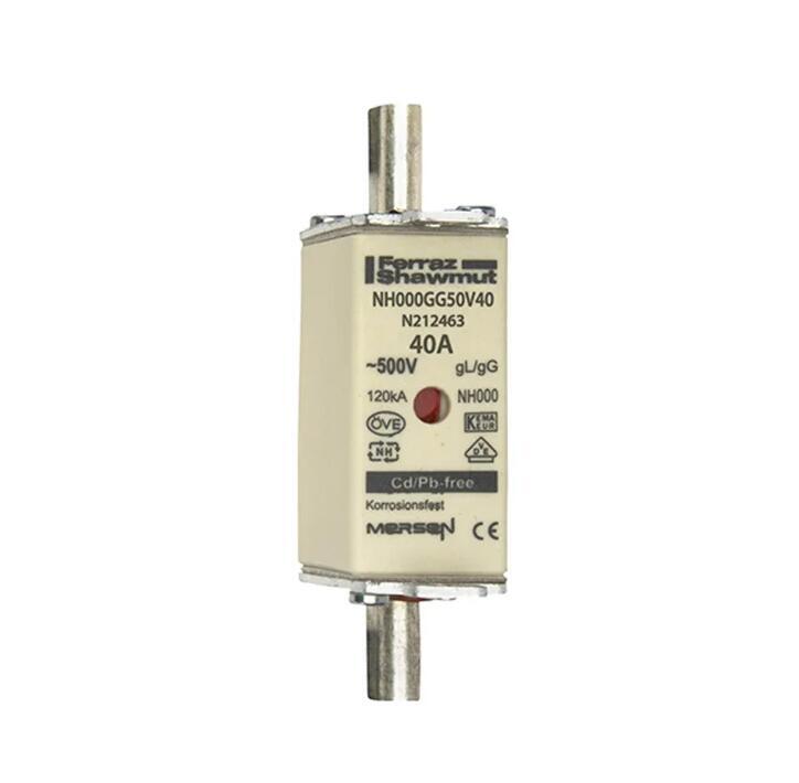 Ferraz Shawmut Mersen NH000GG50V40 Fuse ,40A 500V fuse-link gG Size NH000