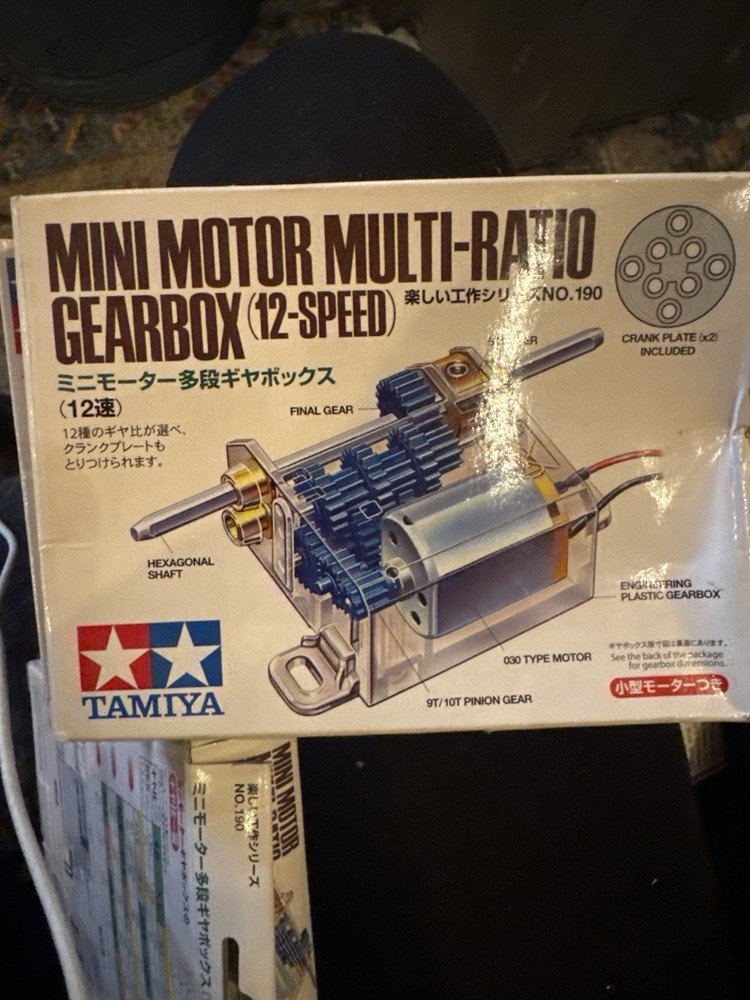 Tamiya Robotics Gearbox Bundle Multi-Ratio 12Speed +Double Gearbox+Motor Kit NEW