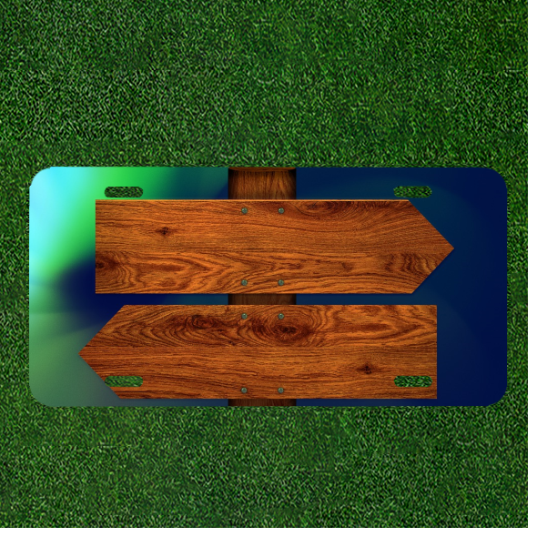 Custom Personalized License Plate Auto Tag With Wooden Shapes Add Texts Or Names