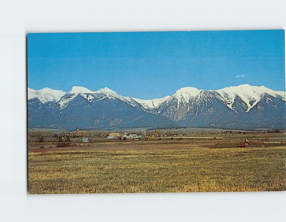 Postcard Mission Range Mountains near St. Ignatius Montana USA