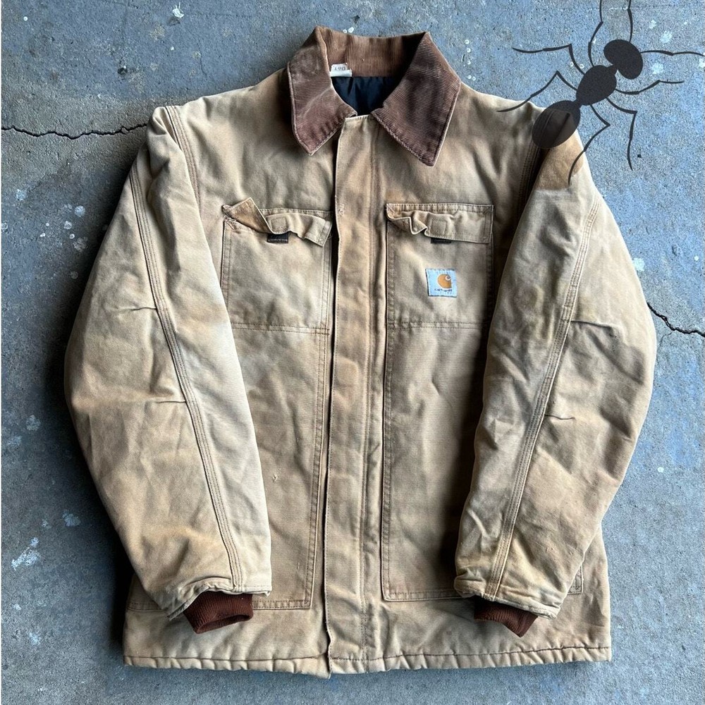 Vintage Y2K Carhartt Arctic faded brown work jacket