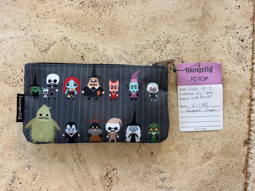 NEW Loungefly Disney Nightmare Before Christmas Chibi Characters Cosmetic Bag