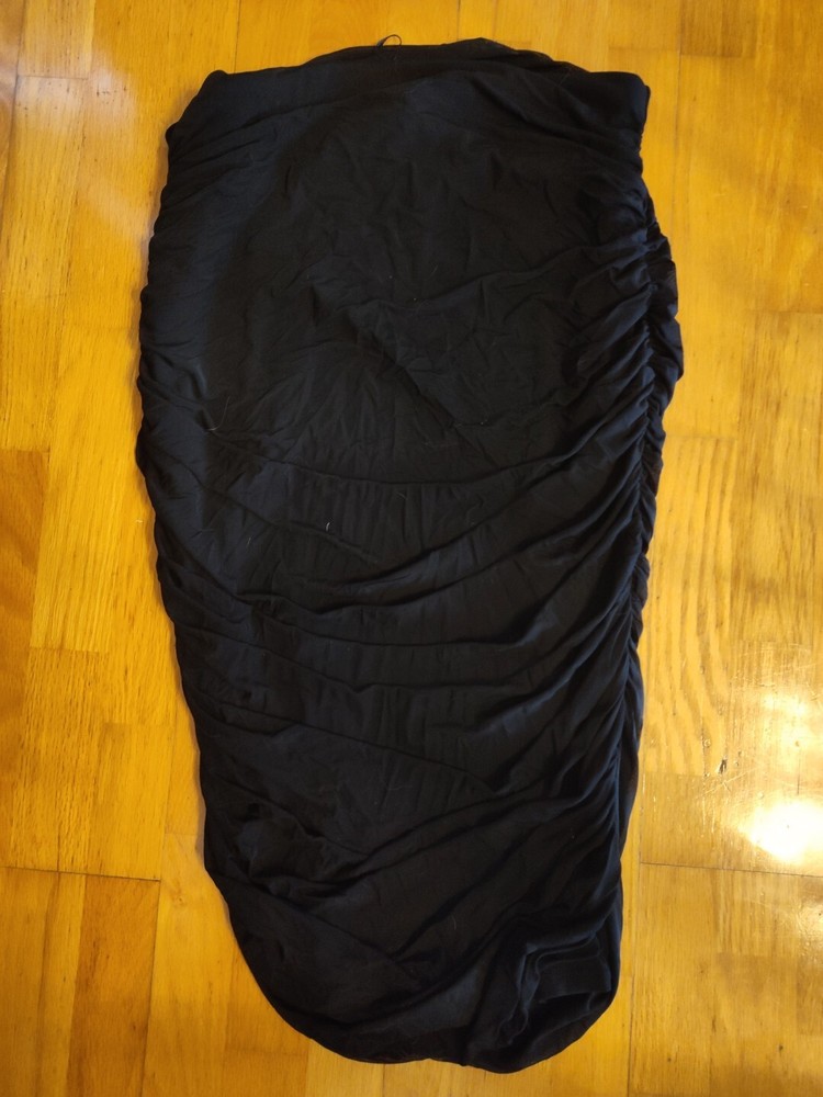 SHEIN Womens Black Skirt Ruched Plus Size 3XL
