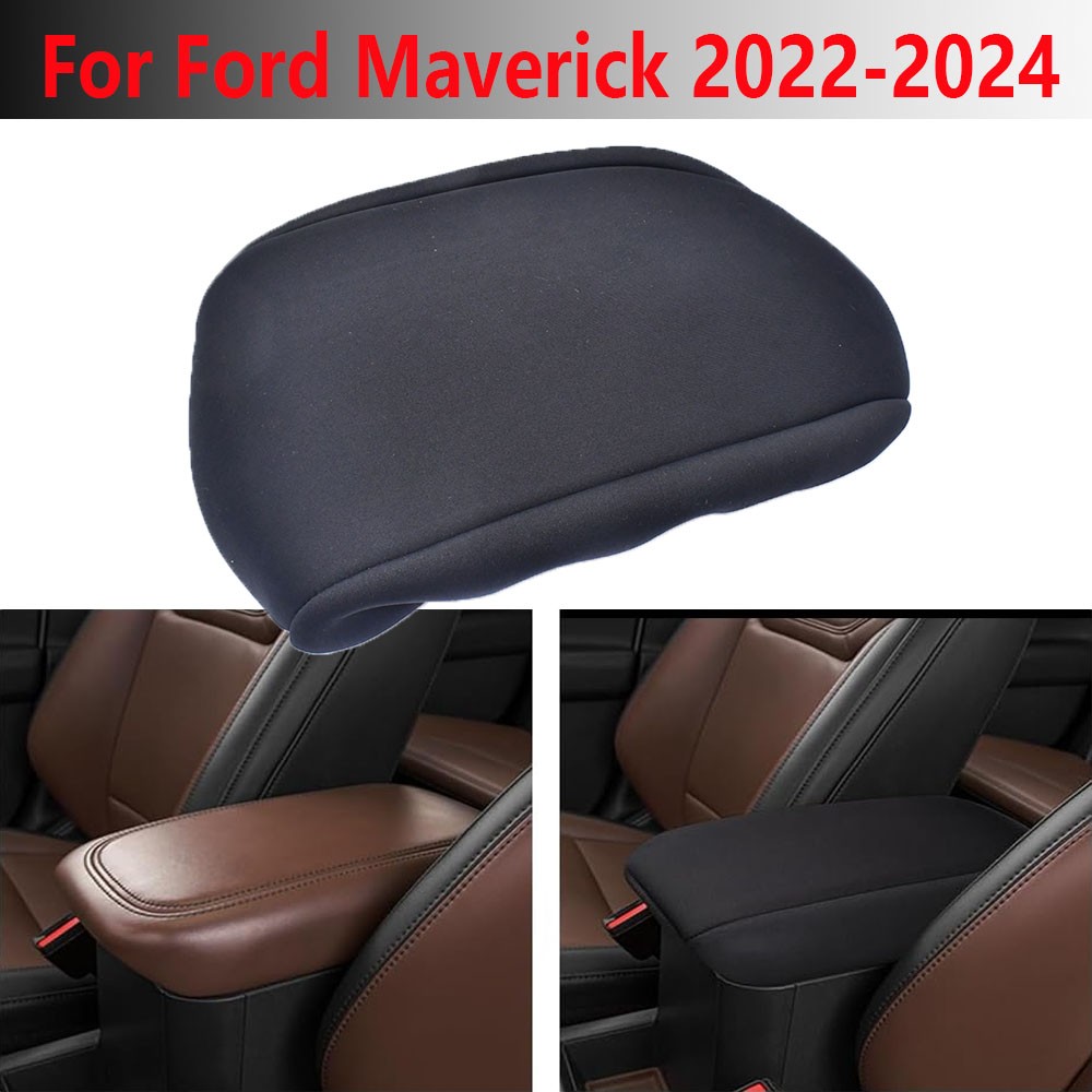 For Ford Maverick 2022-2024 Black Center Console Armrest Lid Cover Black