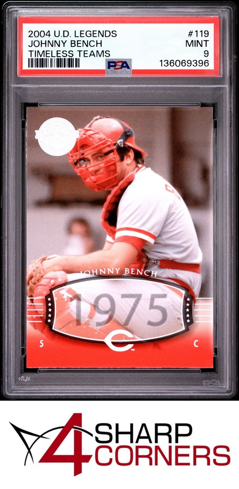 2004 Upper Deck Legends Timeless Teams #119 Johnny Bench Hof Pop 1 Psa 94SC: The hobby’s top consignment resource on eBay!