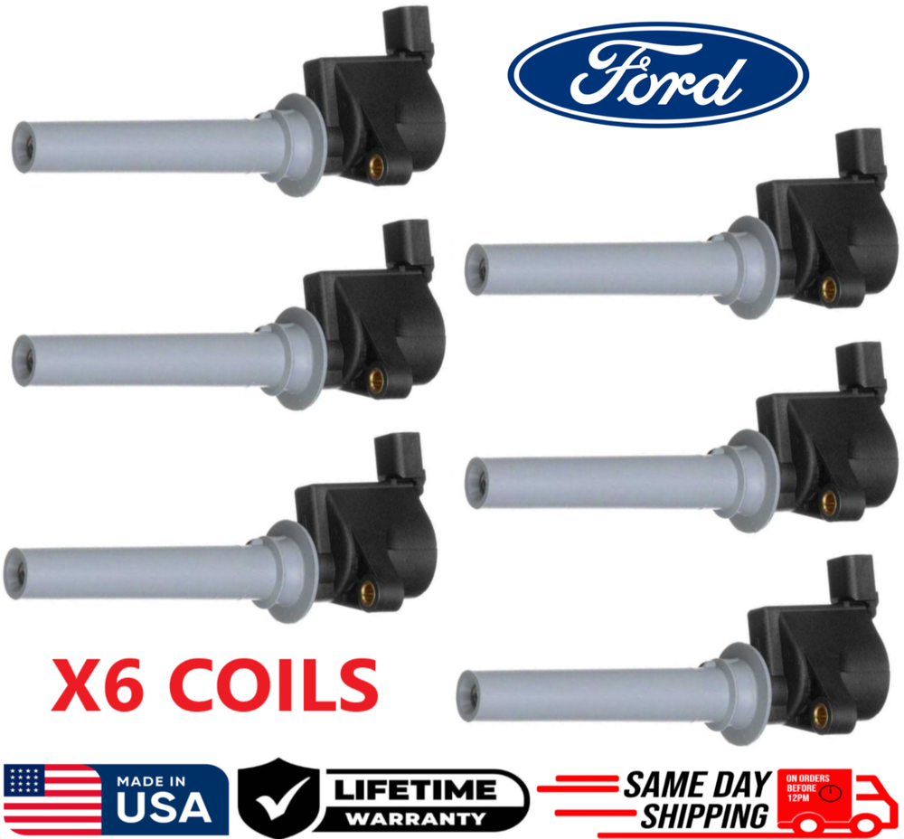 OEM 2M2E-12A366-AC Ignition Coils For 2000-2009 Ford Mazda Mercury 3.0L V6 SET/6