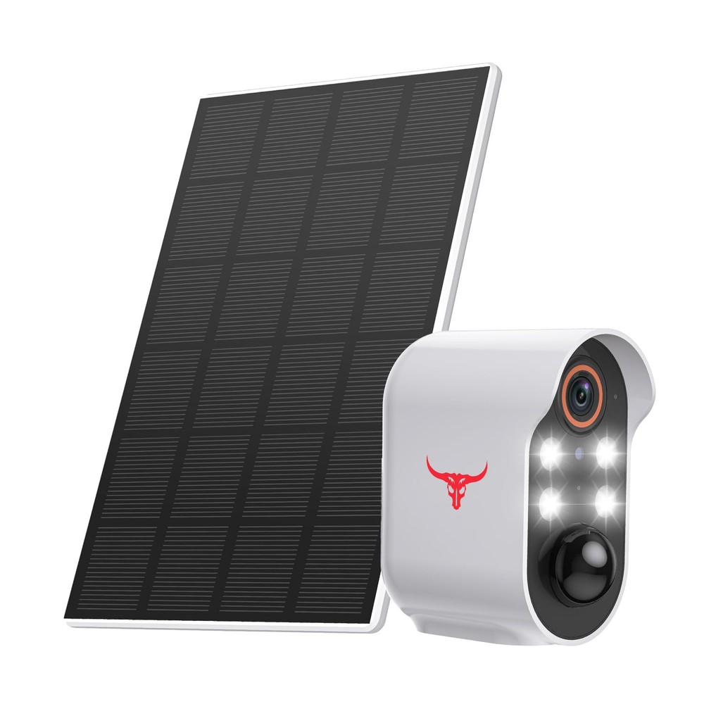 1080p Wireless Outdoor Security Camera with 2.4GHz WiFi Human Detection and Color Night Vision