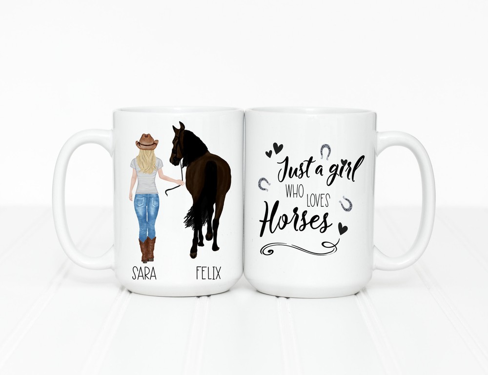 Personalized Horse Mug Personalized Gift For Her Custom Horse Mug Girlfriend