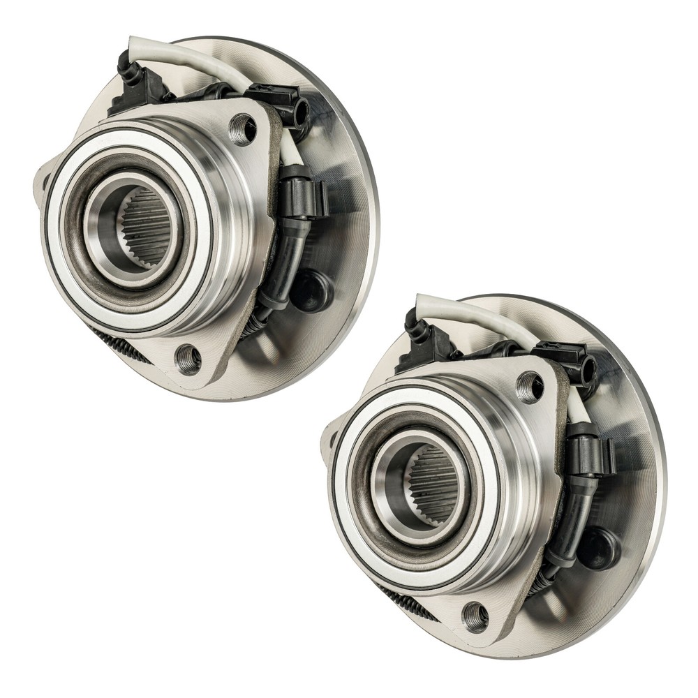 Front Wheel Hub & Bearing 4WD 4x4 w/ ABS Pair Set for Expedition Navigator