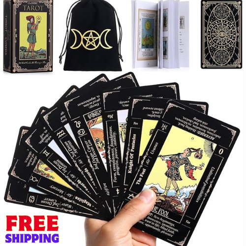Beginner Tarot Card Deck with Guidebook and Storage Bag