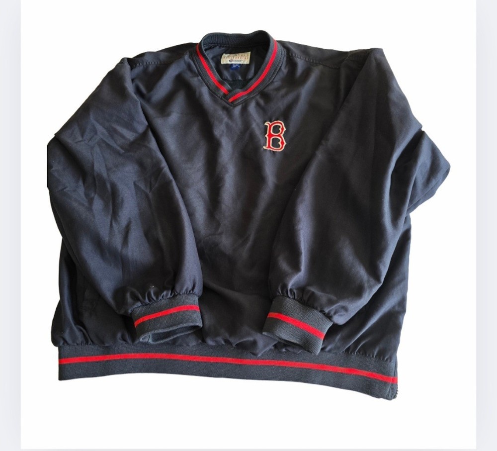 Vintage Boston Red Sox  Windbreaker Men's XL Pullover Jacket MLB Baseball